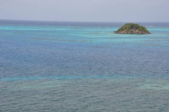 Cayo Cangrejo, pequena ilha ao lado de Providencia, no caribe colombiano